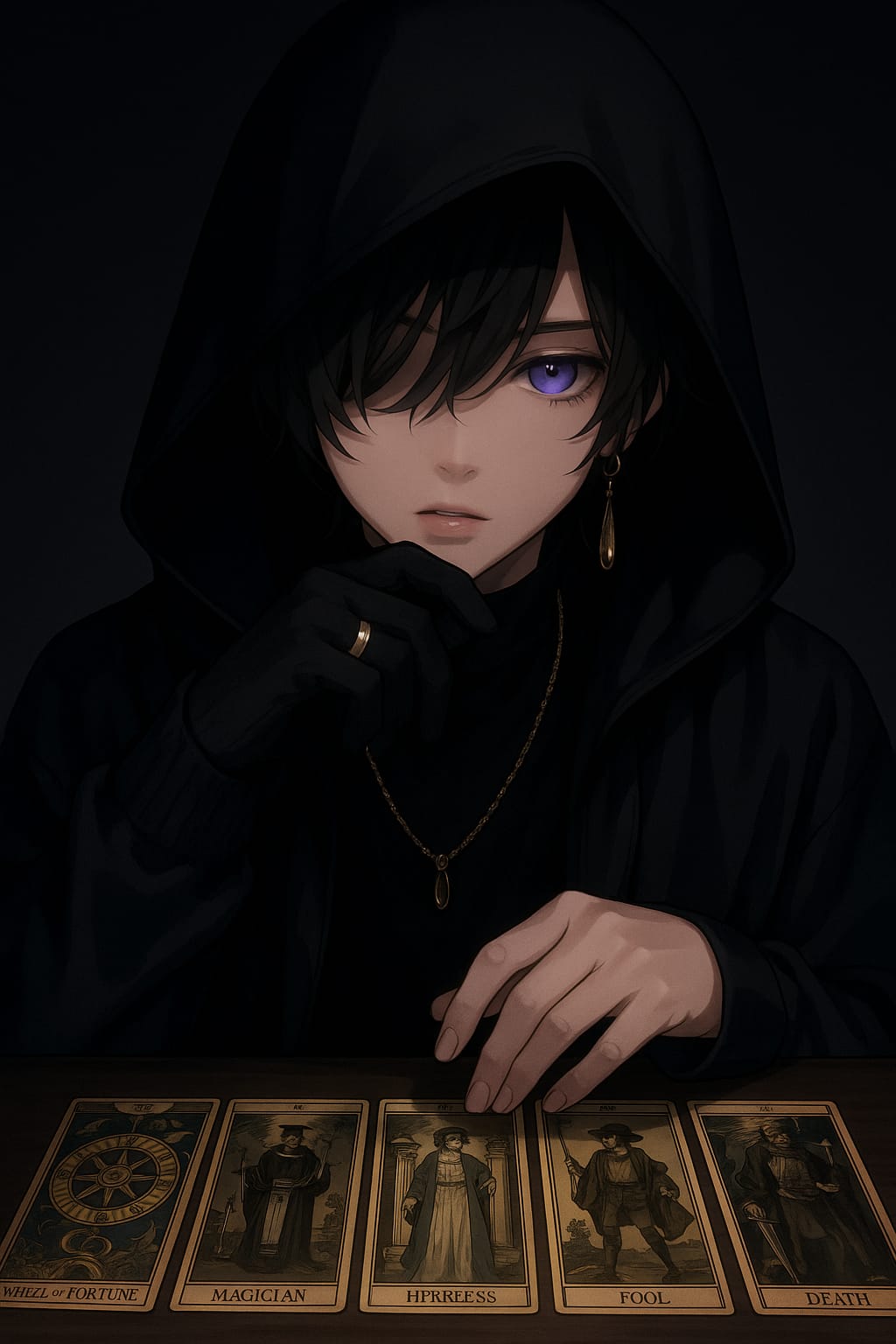 藤本（フード姿）